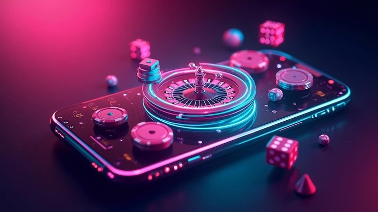 Wajah masa depan teknologi taruhan digital dengan nuansa neon pink venus303